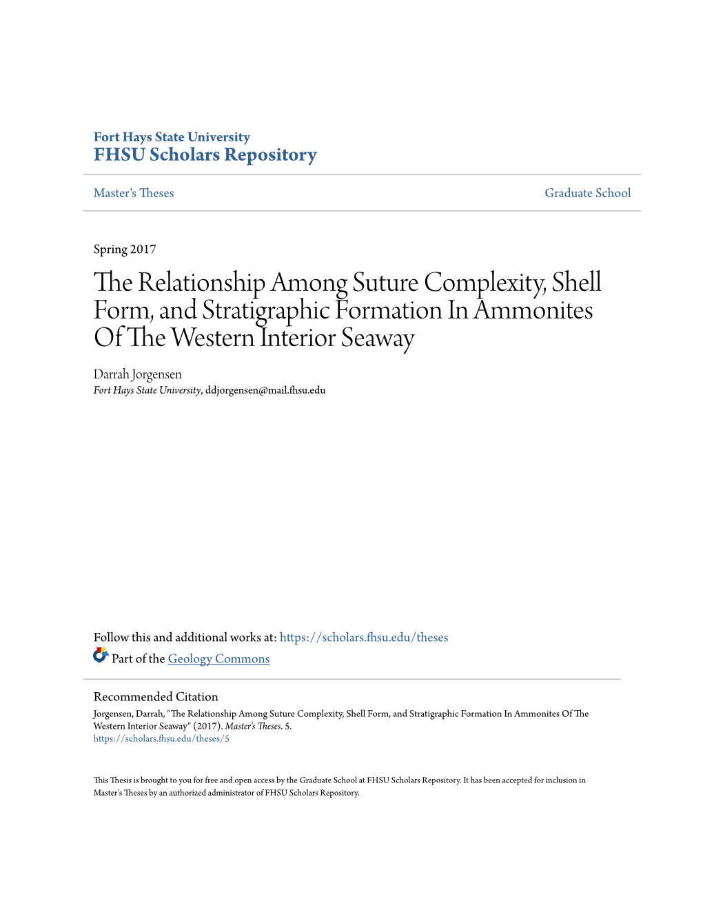 The Relationship Among Suture Complexity, Shell Form, and Stratigraphic Formation in Ammonites of the Western Interior Seaway