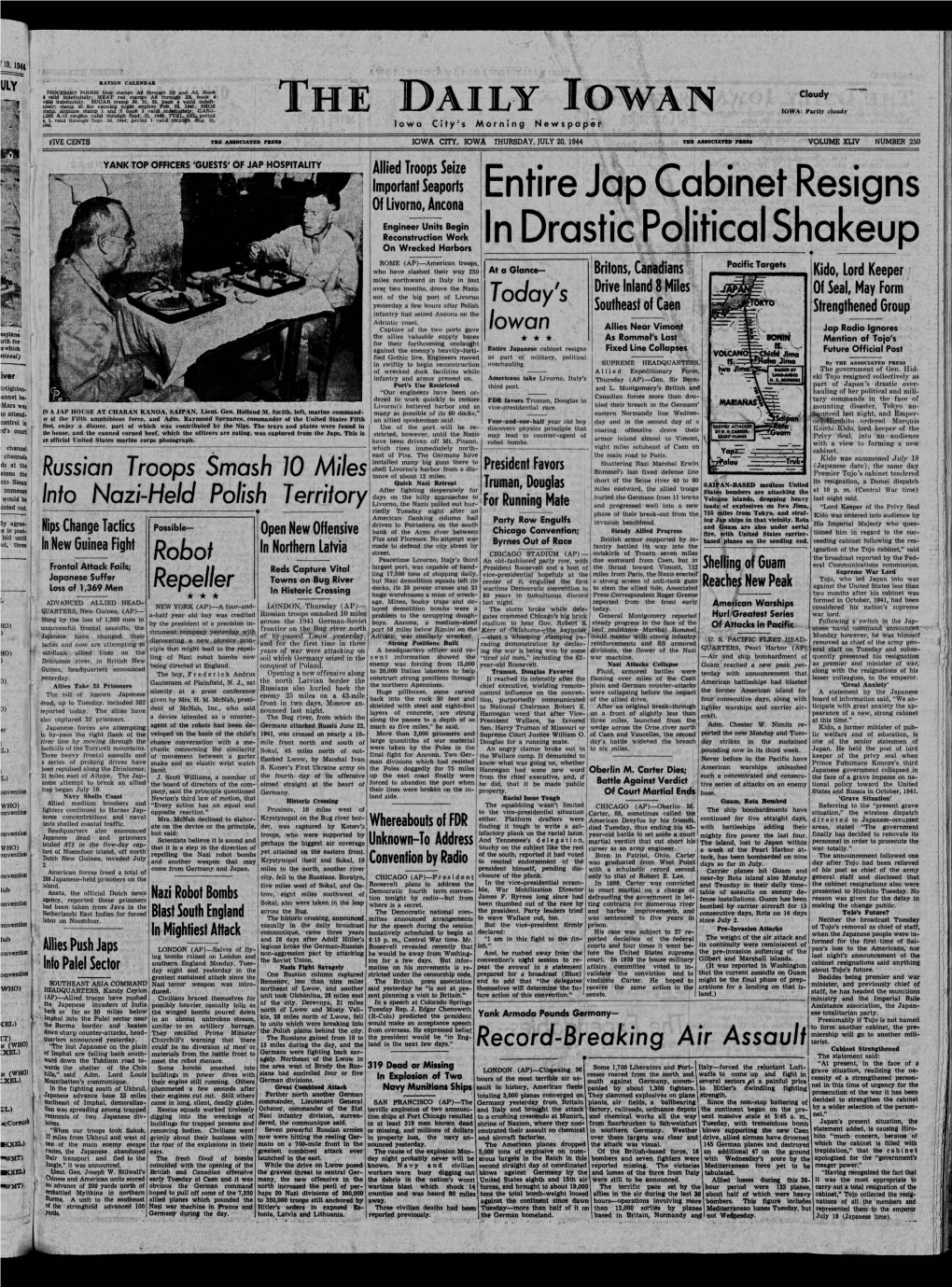 Daily Iowan (Iowa City, Iowa), 1944-07-20