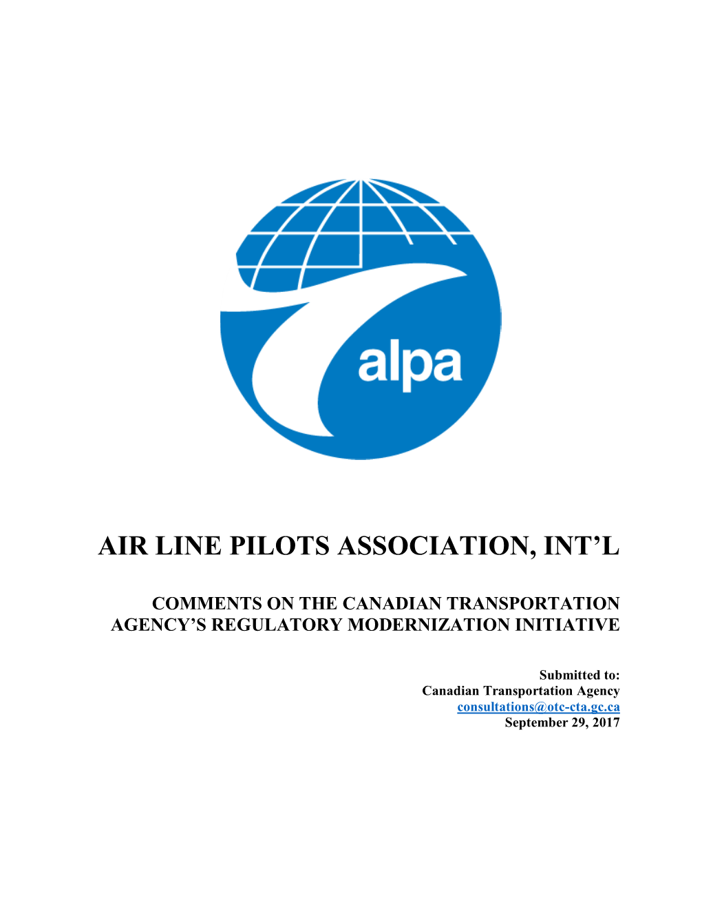 Air Line Pilots Association, Int'l