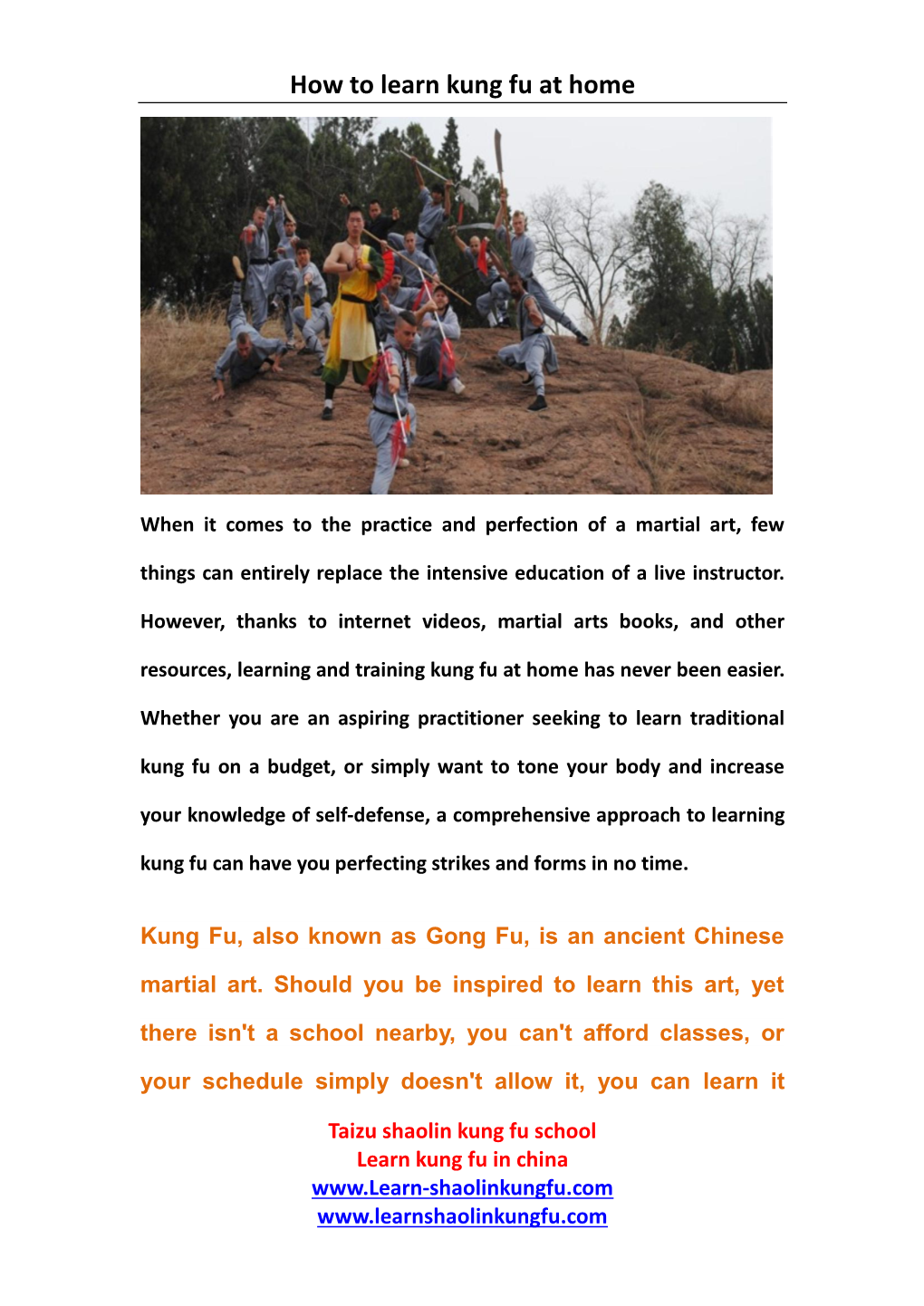 How-To-Learn-Kung-Fu-At-Home.Pdf