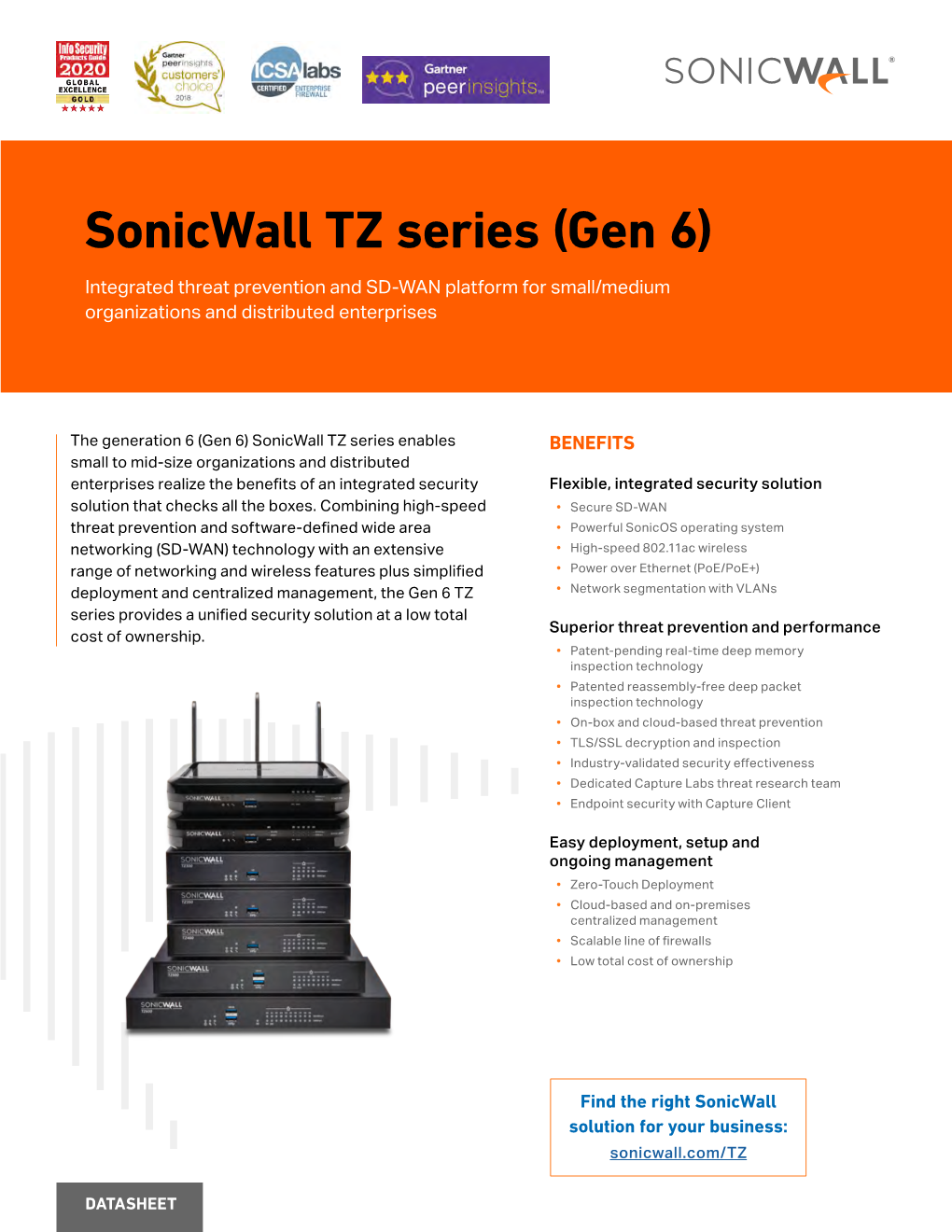 Sonicwall TZ Series (Gen 6)