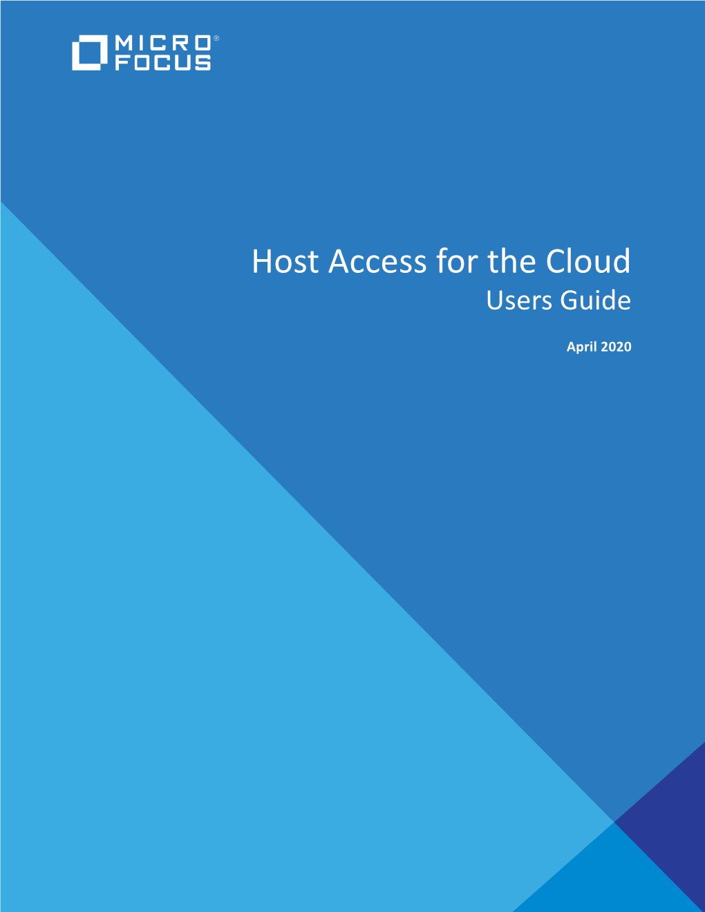 Host Access for the Cloud Users Guide