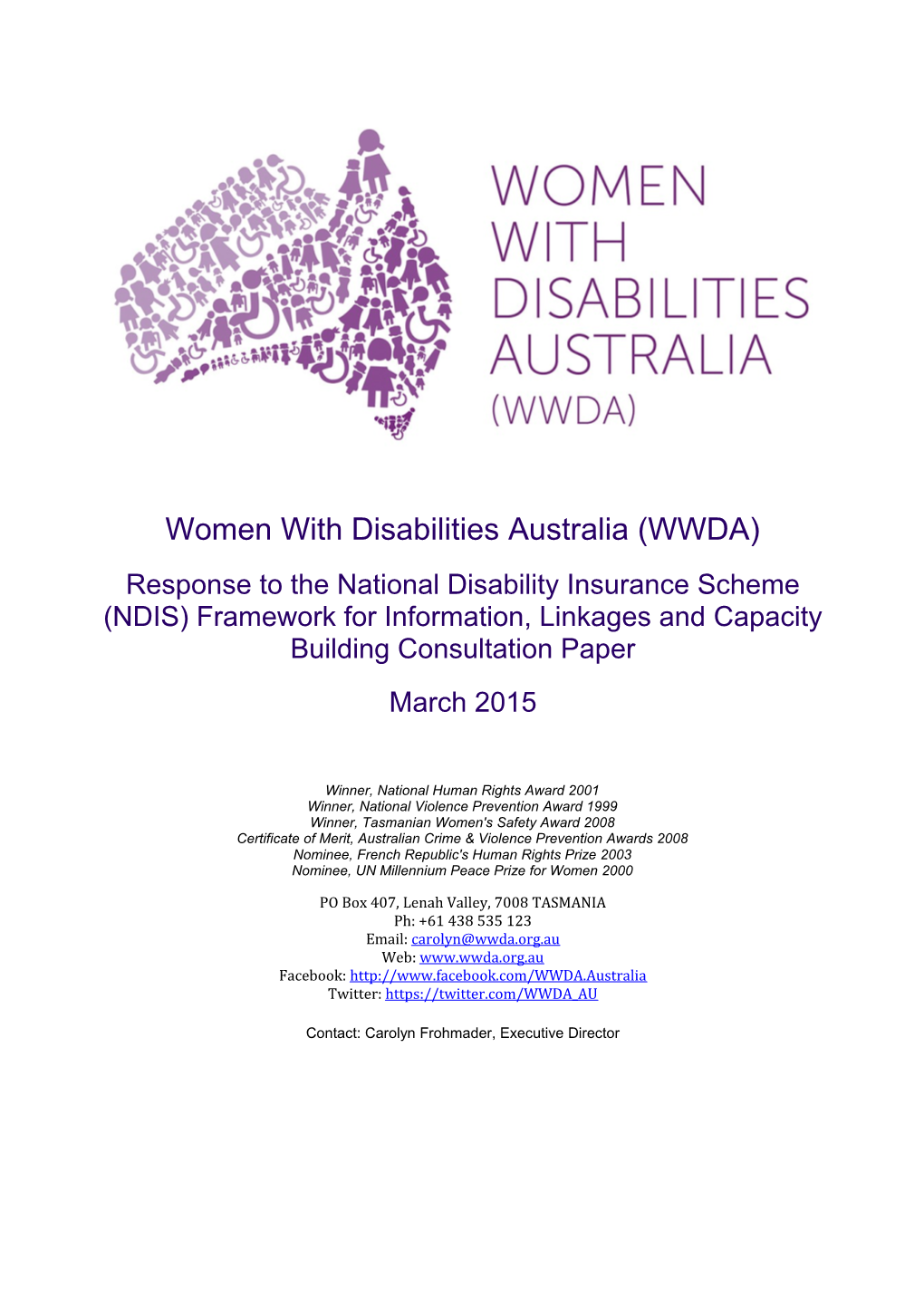 Women with Disabilities Australia (WWDA) s2