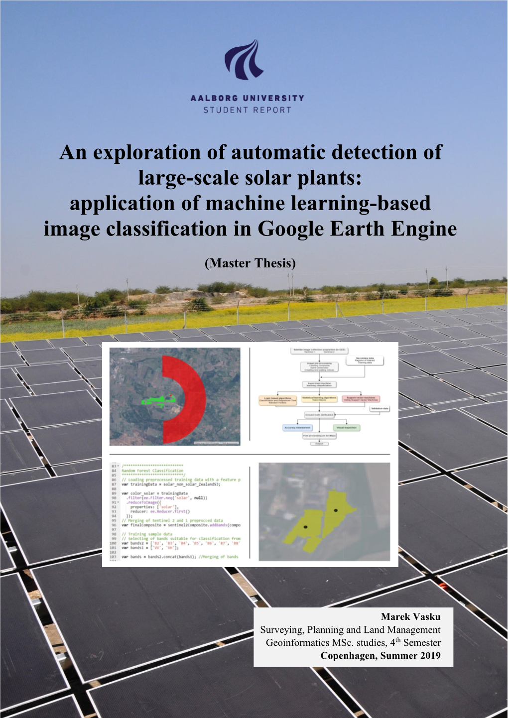 An Exploration of Automatic Detection of Large-Scale Solar Plants: Application of Machine Learning-Based Image Classification in Google Earth Engine