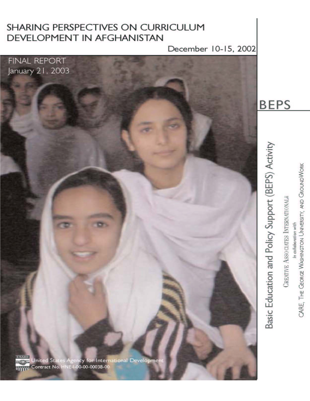 Sharing Perspectives on Curriculum Development in Afghanistan Final Report