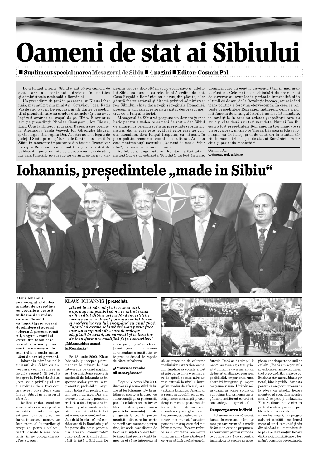 Iohannis, Președintele „Made in Sibiu“