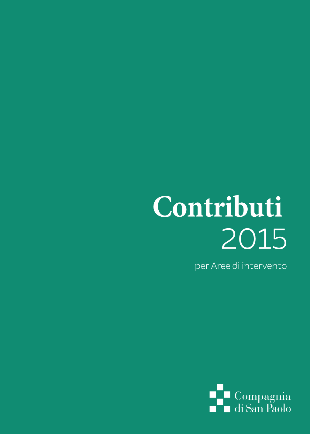 Contributi 2015 Per Aree Di Intervento