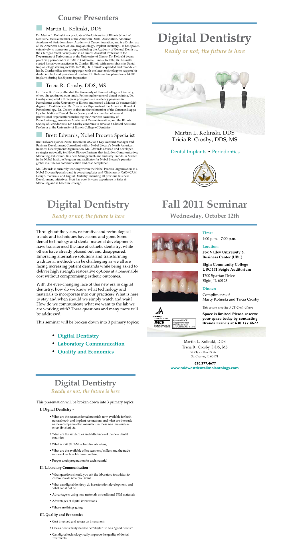 Digital Dentistry of the American Board of Oral Implantology/Implant Dentistry