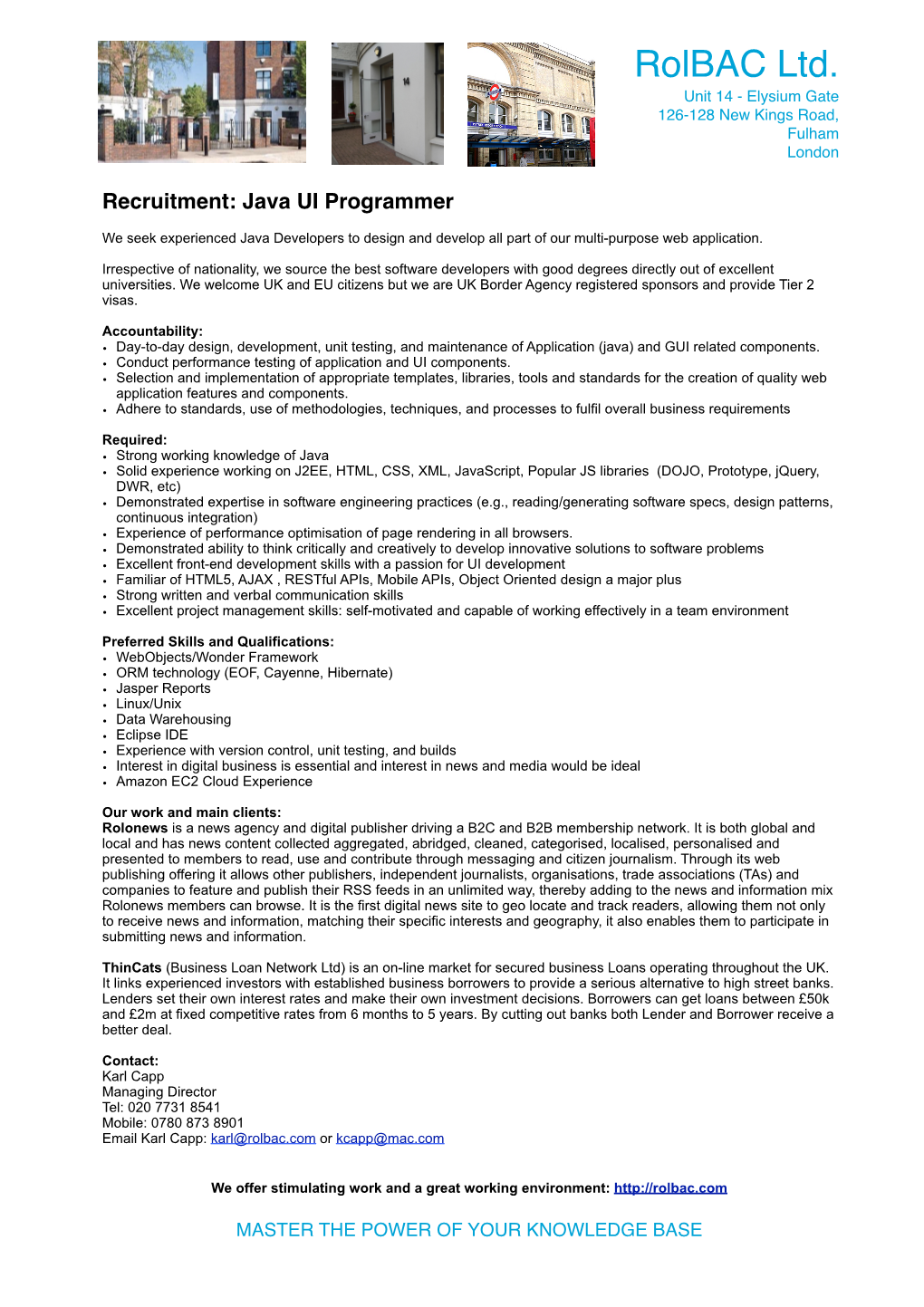 8October2013 Java Developer Recruitment