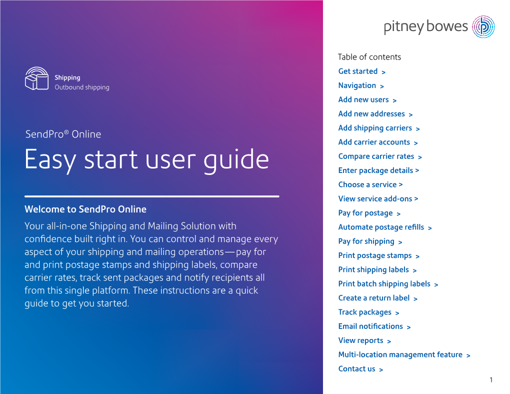 Easy Start User Guide