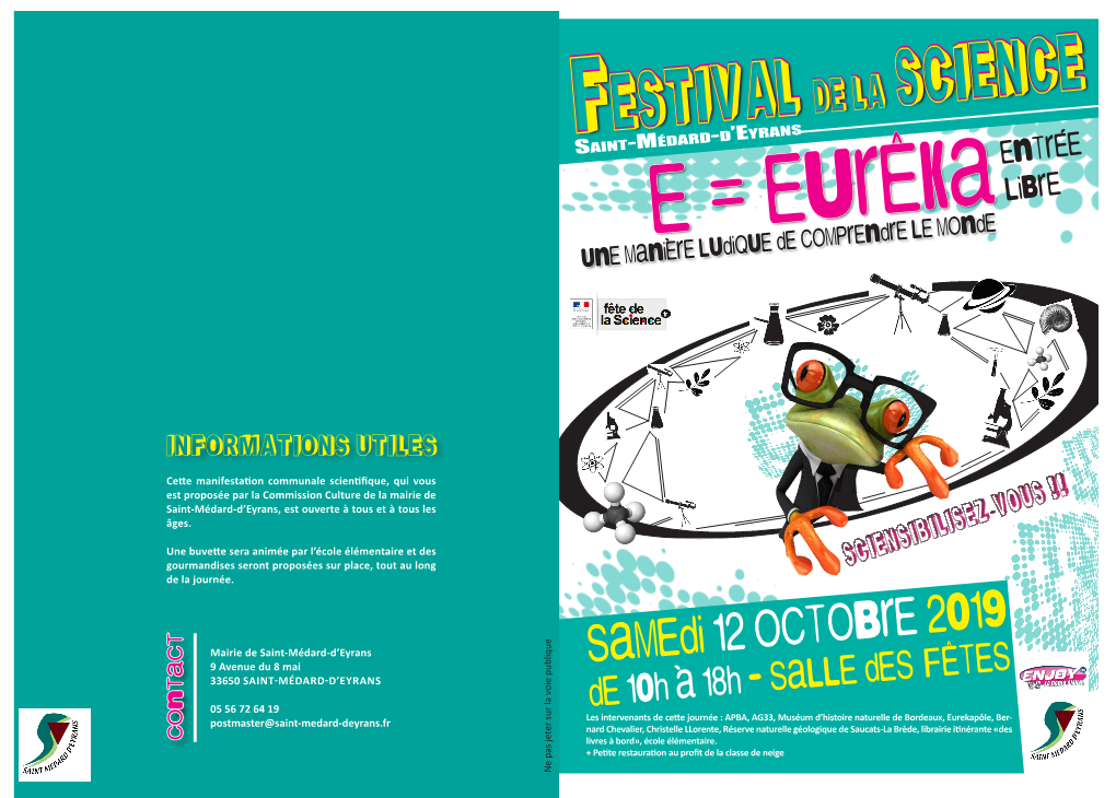 Télécharger Le Programme Du Festival E = Eurêka