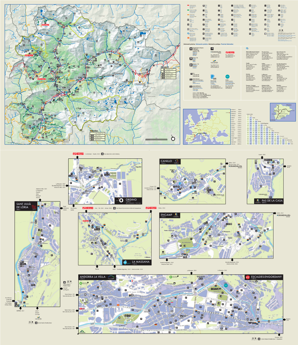 Mapa General D'andorra / Mapa General De Andorra