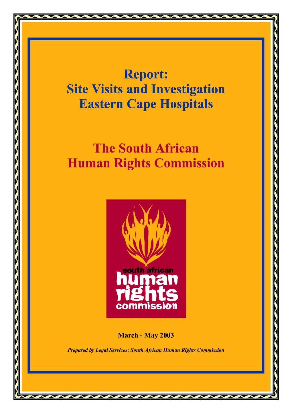 Site Visits to Eastern Cape Hospitals