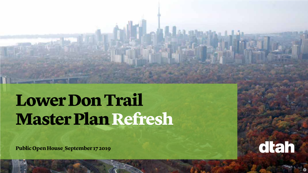 Lower Don Trail Master Plan Refresh