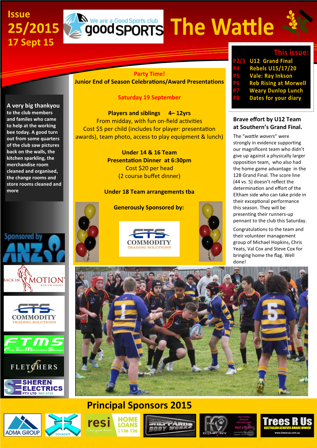 Issue 17 Sept 15 Principal Sponsors 2015