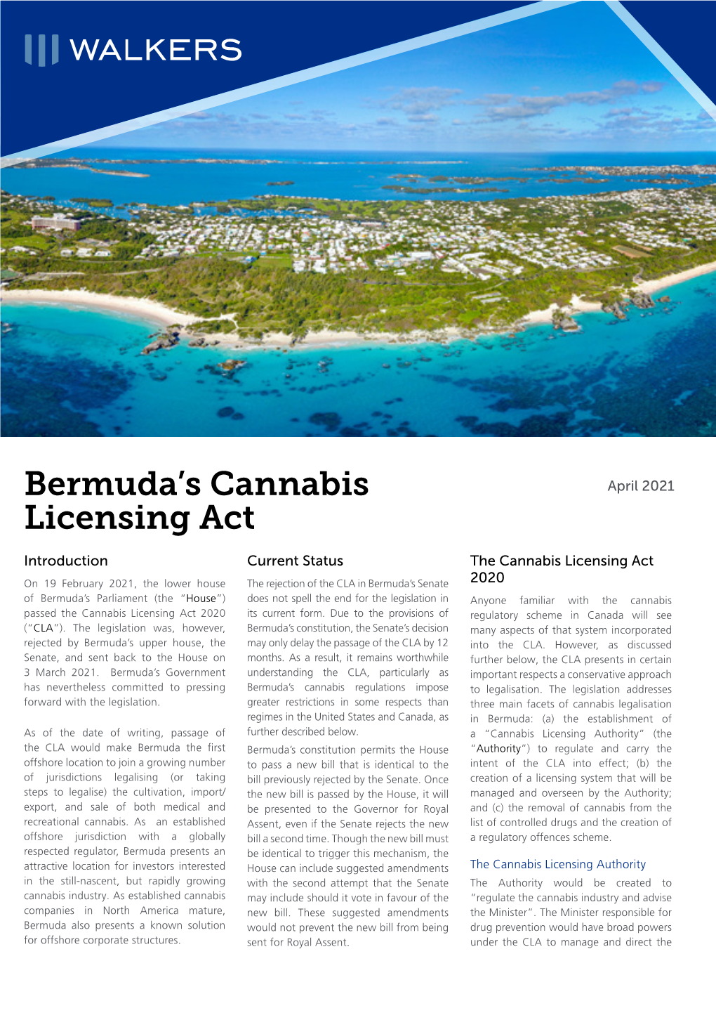 Bermuda's Cannabis Licensing