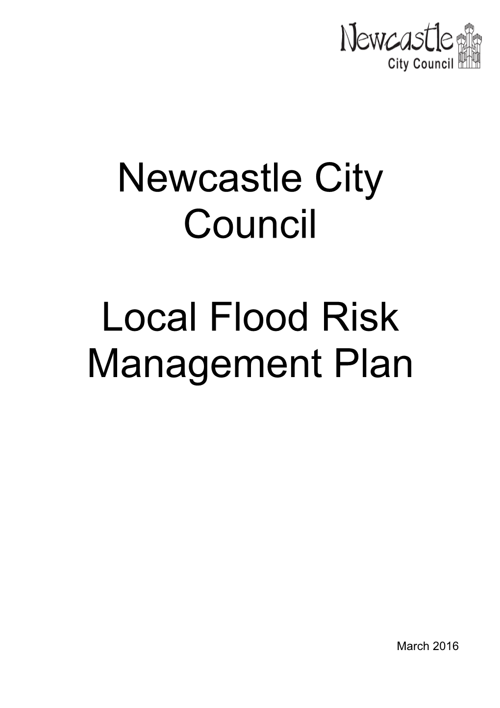 Newcastle City Council Local Flood Risk Management Plan