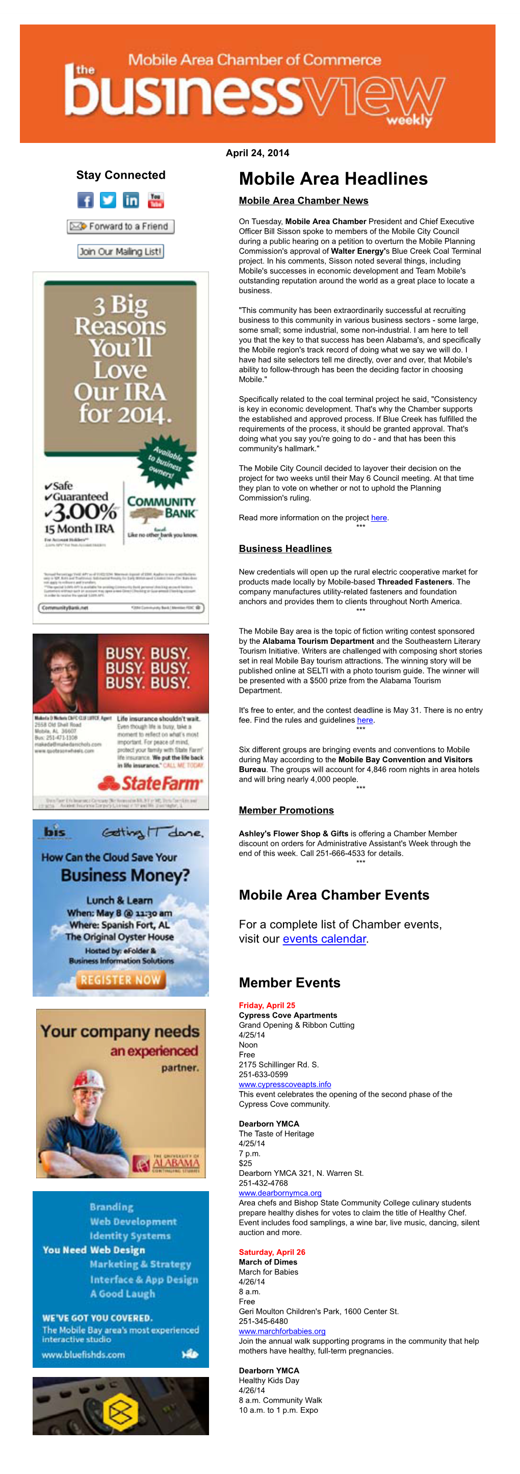 The Latest News and Headlines from the Mobile Area Chamber