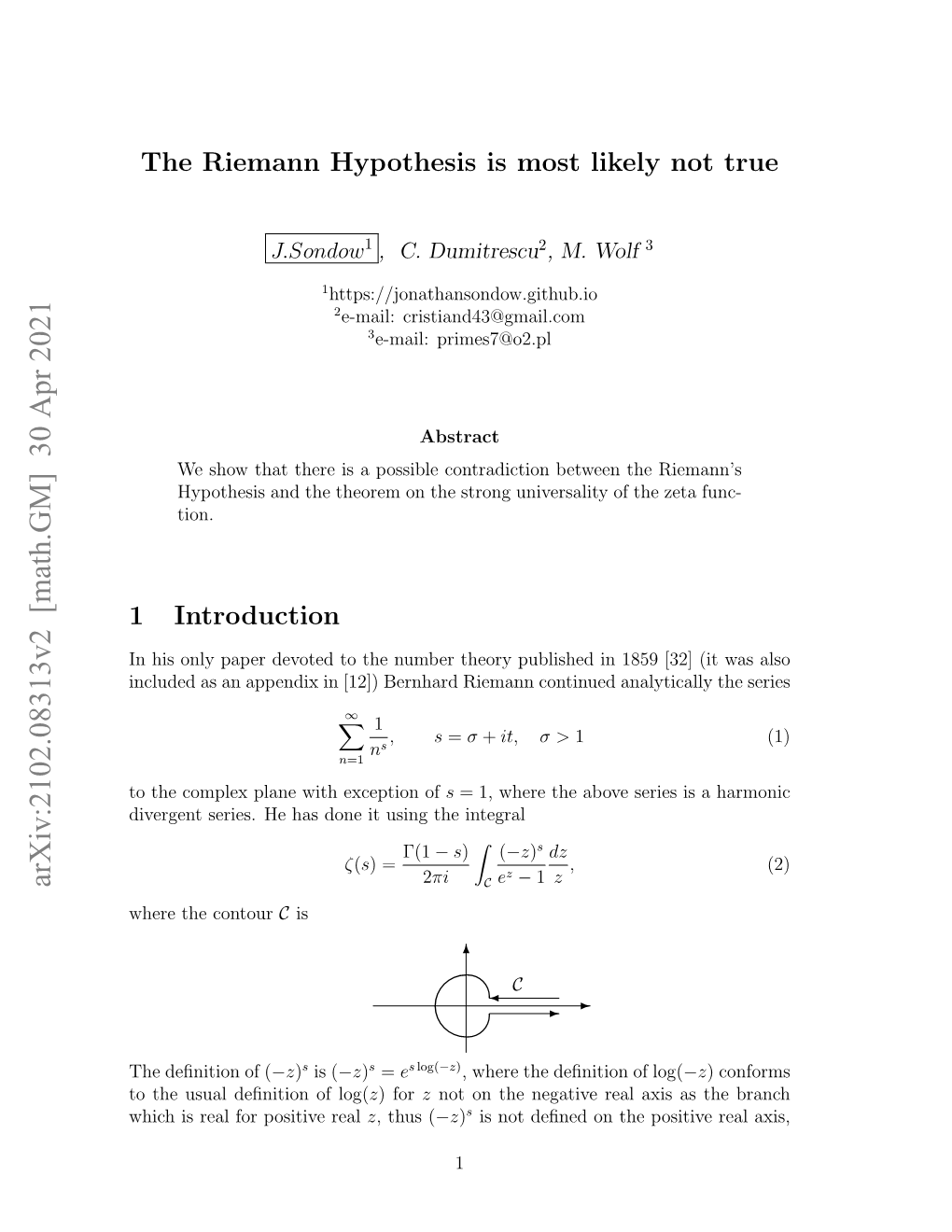 The Riemann Hypothesis Is Most Likely Not True