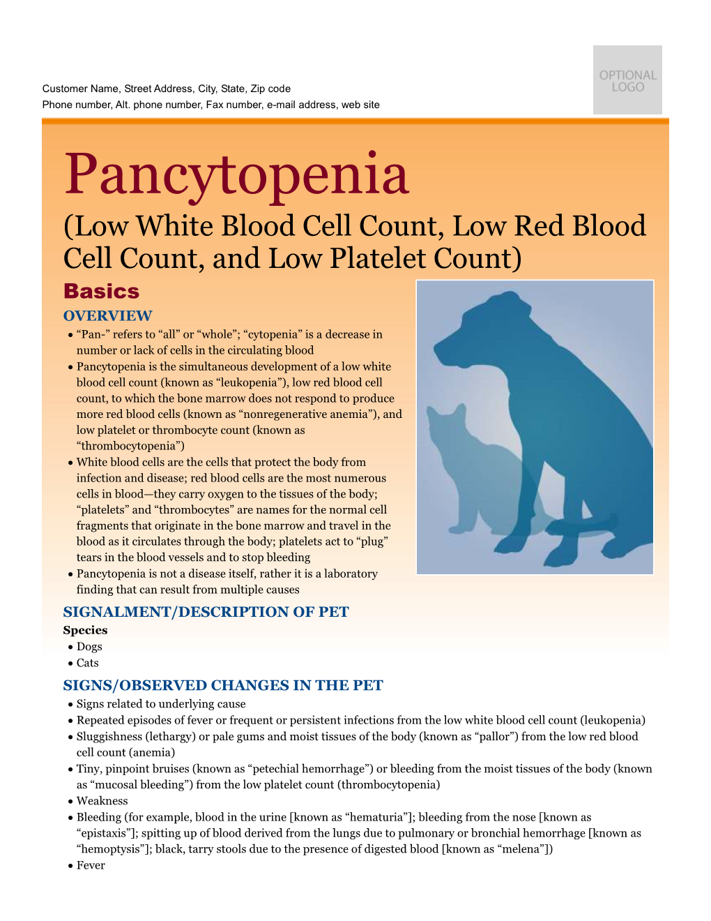 Pancytopenia