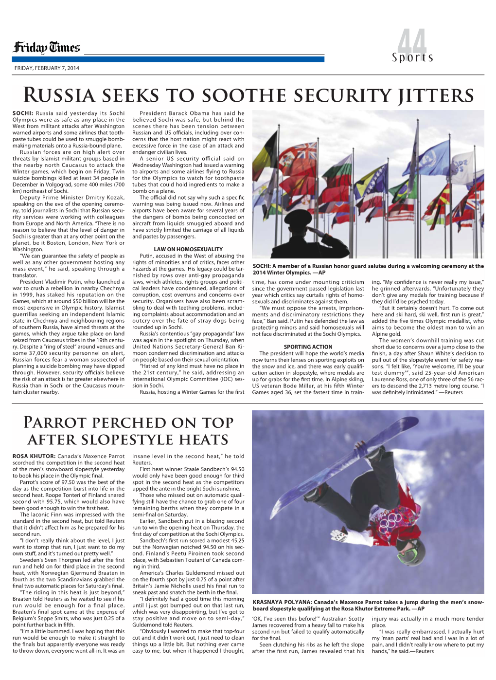 Russia Seeks to Soothe Security Jitters