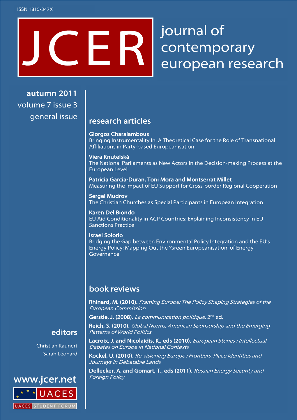 Journal of Contemporary European Research