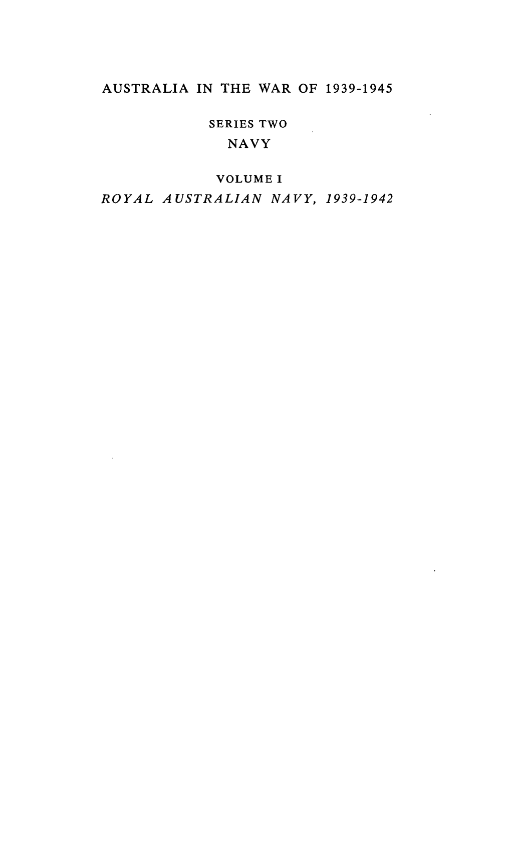 Australia in the War of 1939-194 5 Series
