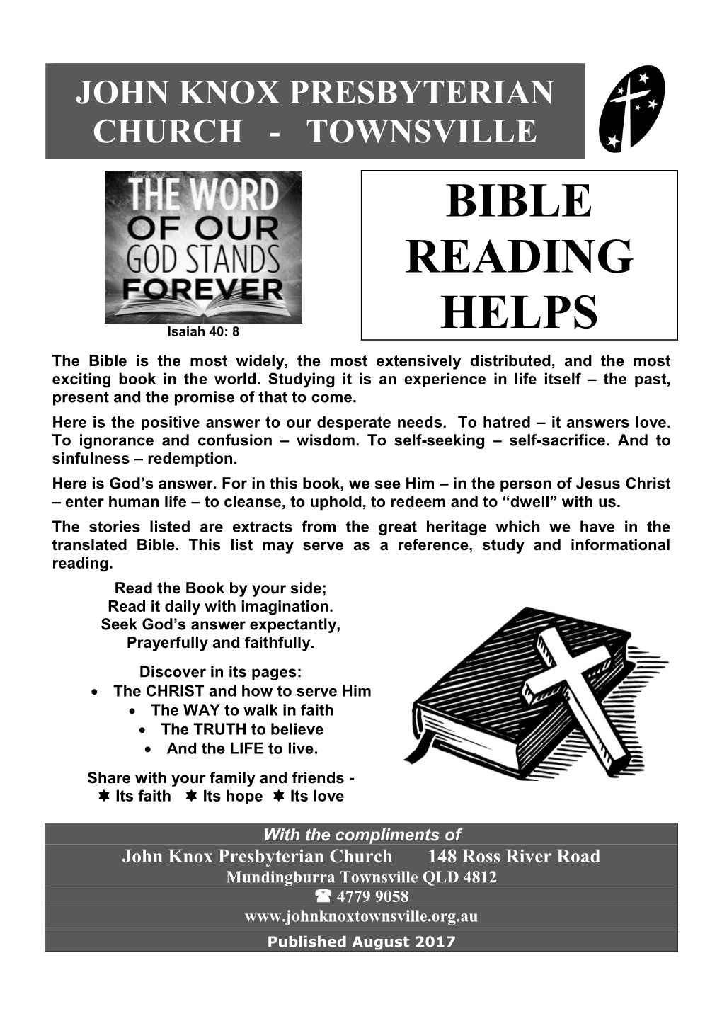 Bible Reading Helps