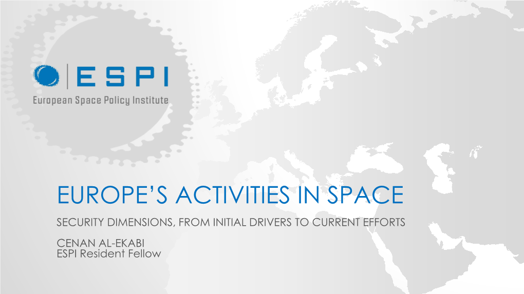 Europe in Space Security