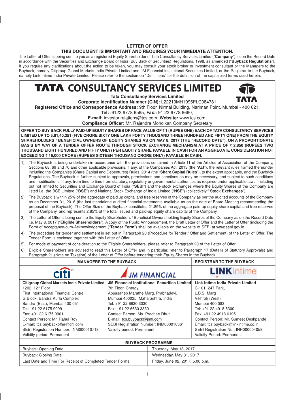 TCS Letter of Offer 2017 (Final).Pmd