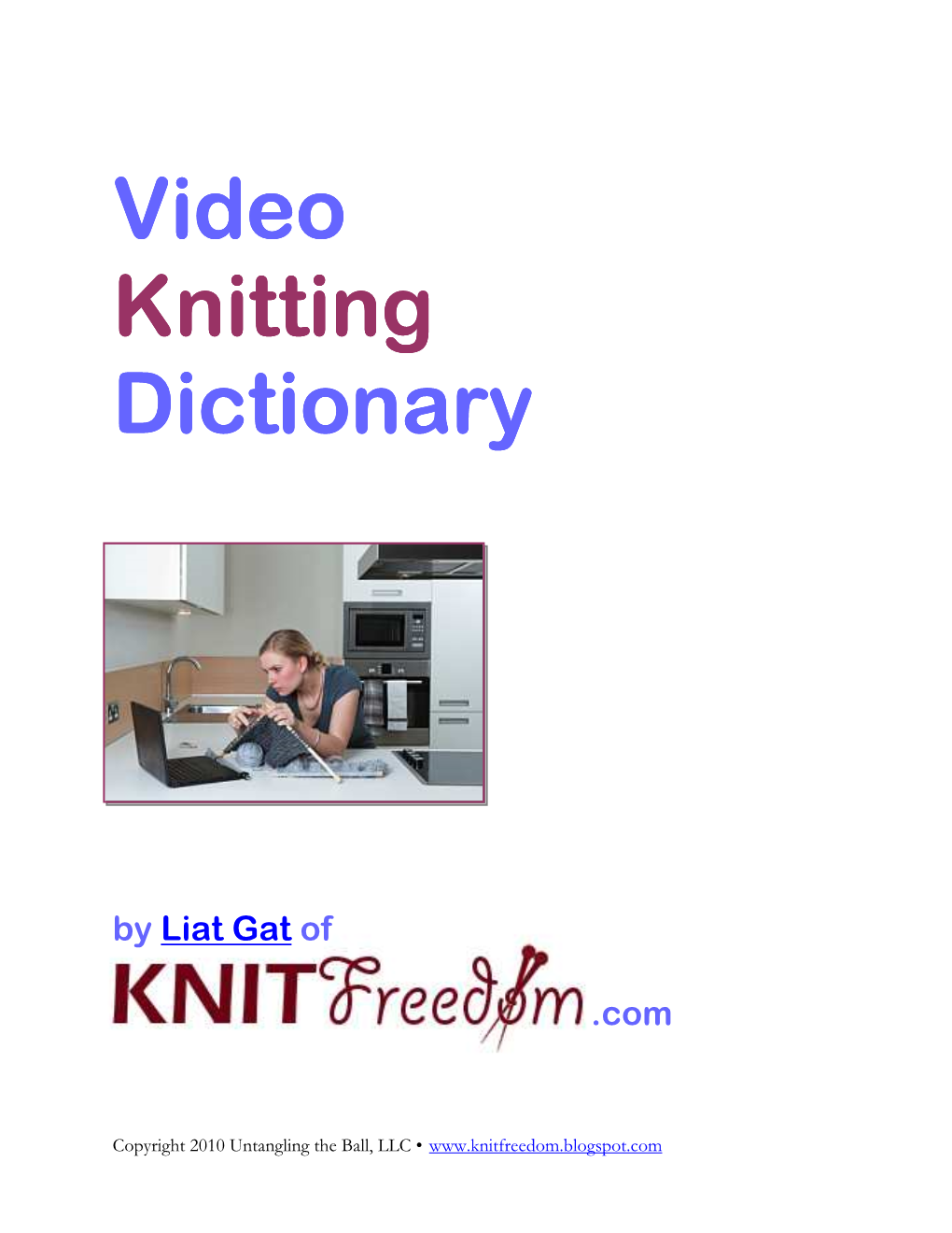 Video Knitting Dictionary