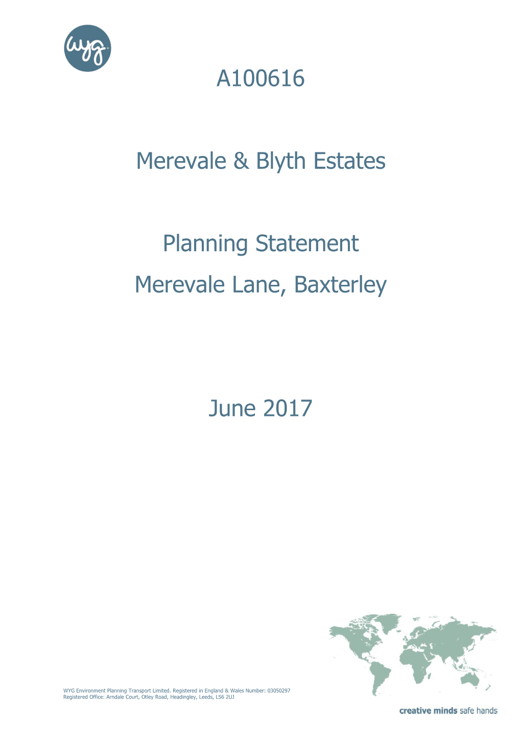 Planning Statement Merevale Lane, Baxterley