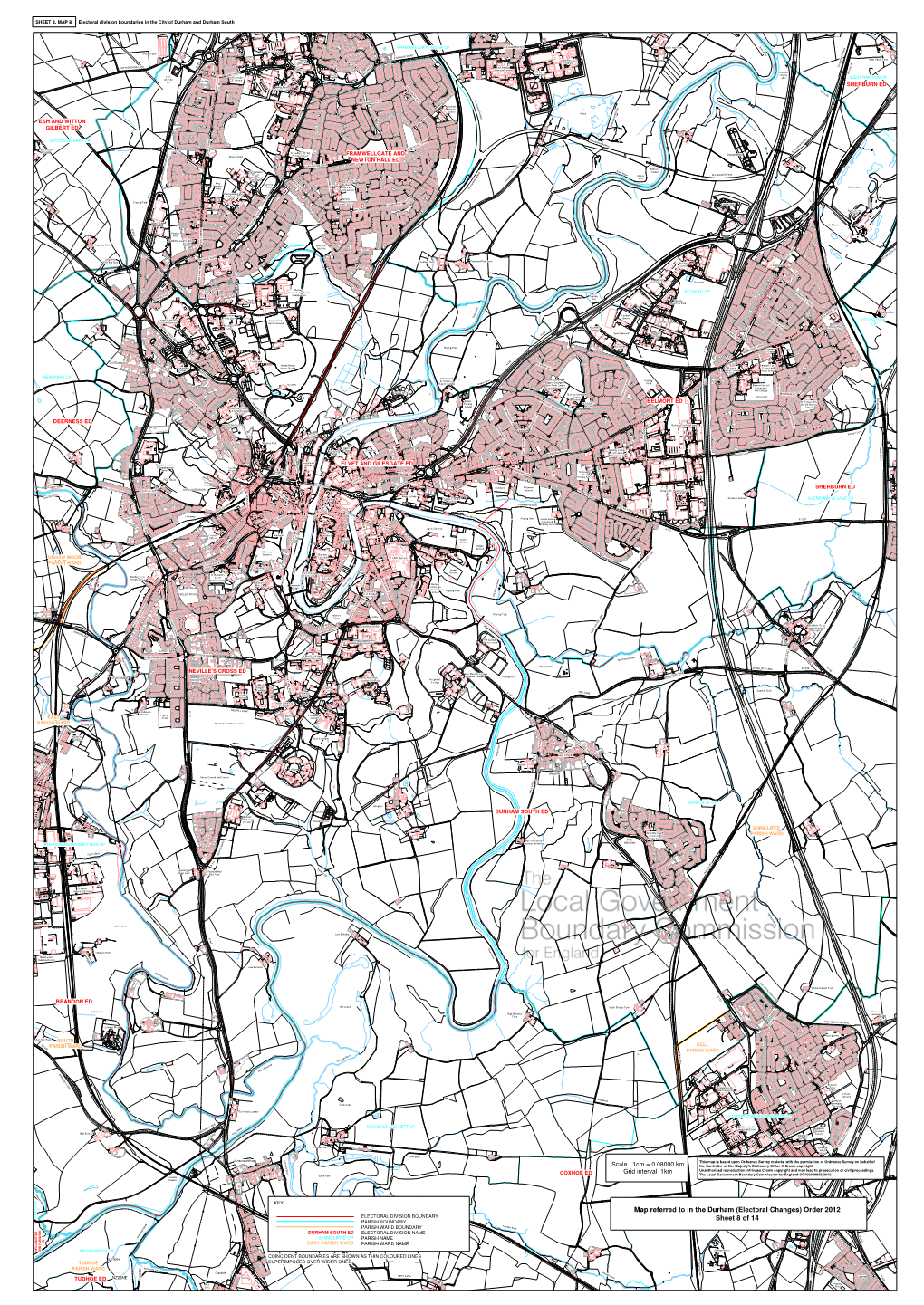 Map Referred to in the Durham (Electoral Changes) Order 2012 A