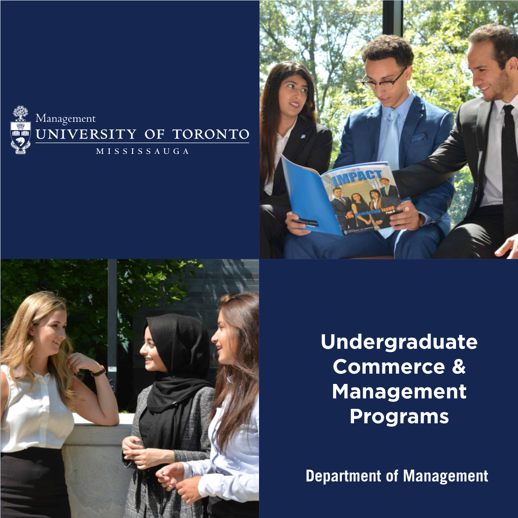 Undergraduate Commerce & Management Programs