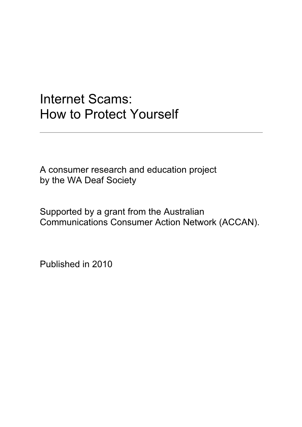 Accan Grant Final Report