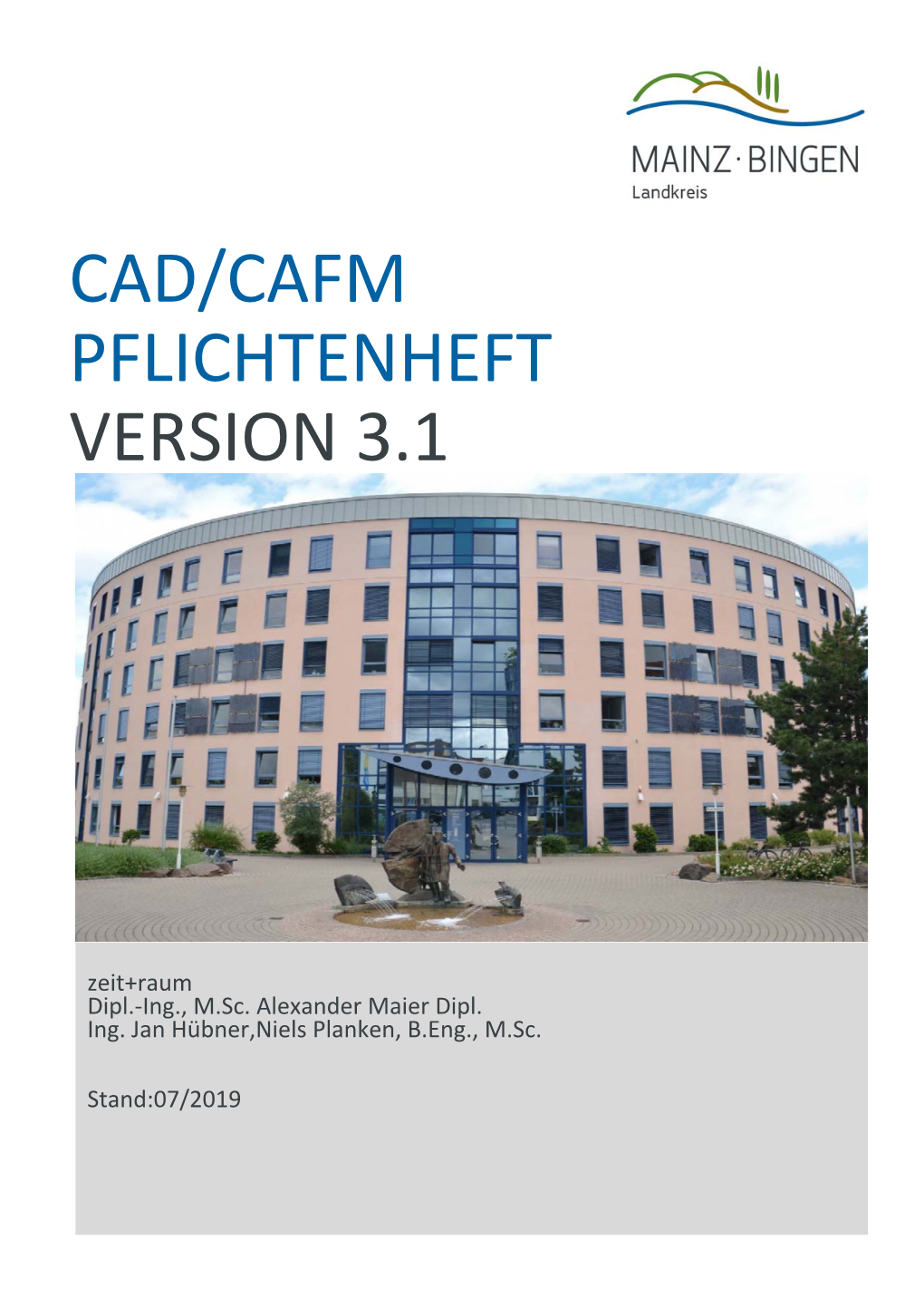 Cad/Cafm Pflichtenheft Version 3.1