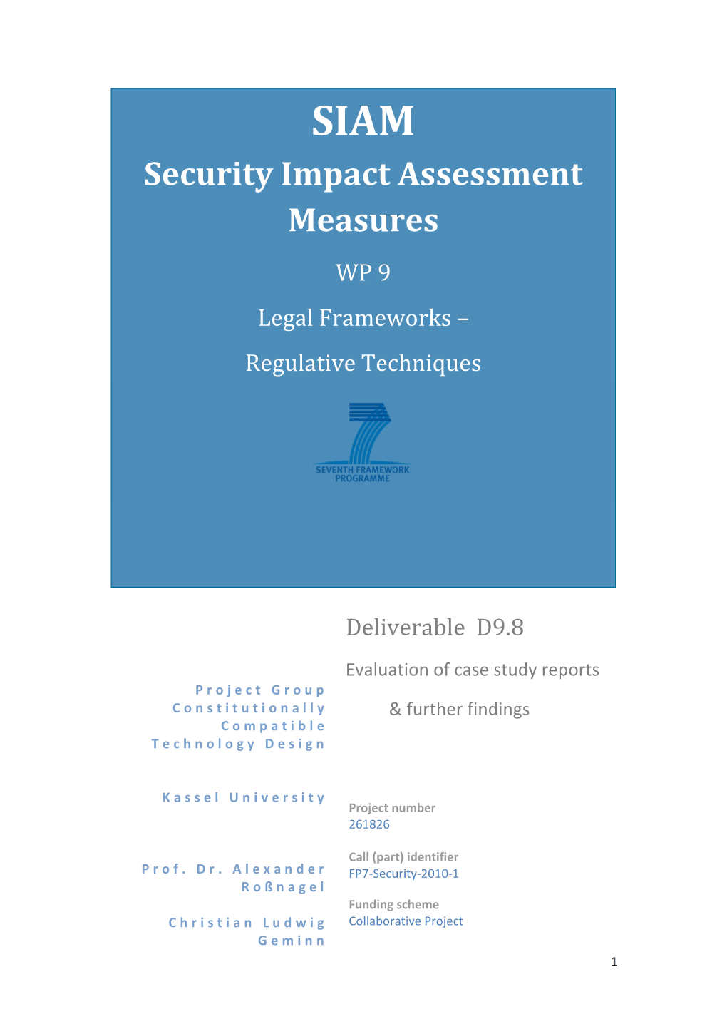 Security Impact Assessment Measures