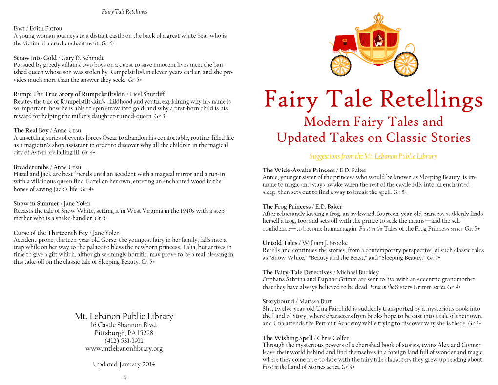 Fairy Tale Retellings