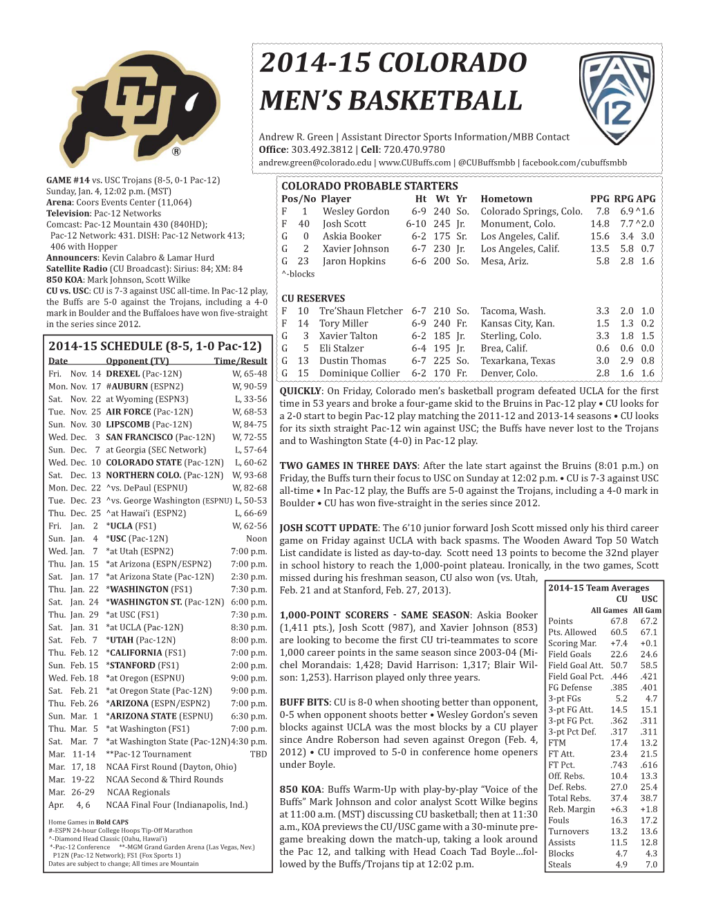MBB Notes Vs.USC Updated First 17 Pages.Indd