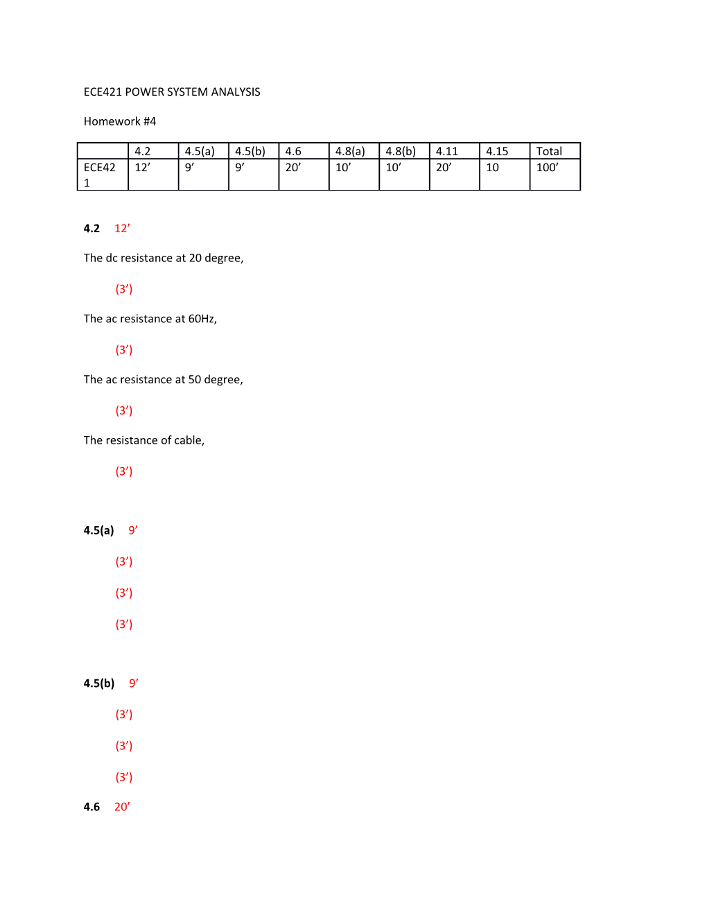 Ece421 Power System Analysis