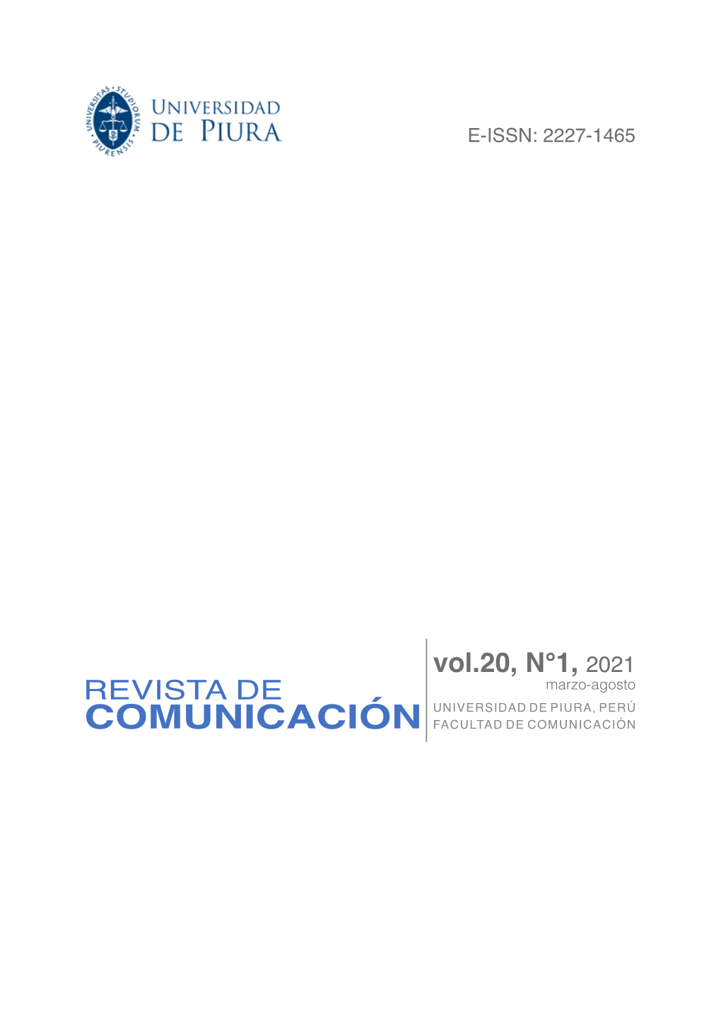 REVISTA DE COMUNICACIÓN Año 20 - Vol