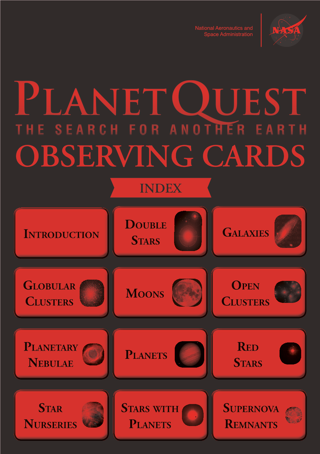 OBSERVING CARDS INDEX National Aeronautics and Space Administration