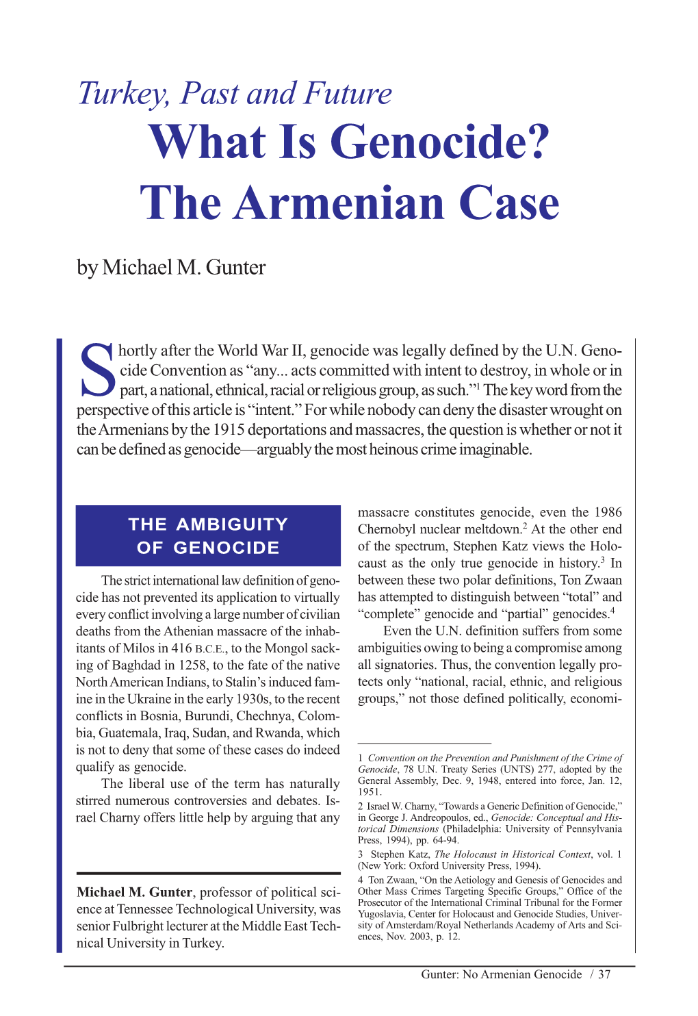 The Armenian Case by Michael M