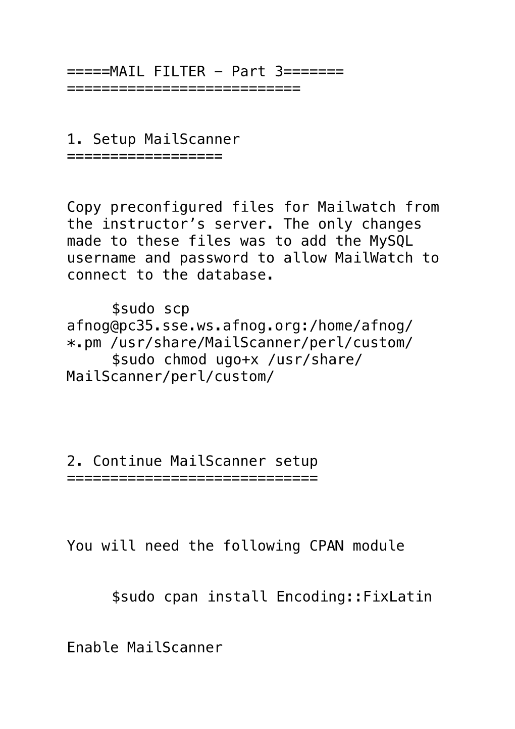 Debian Mail Gateway Part 3