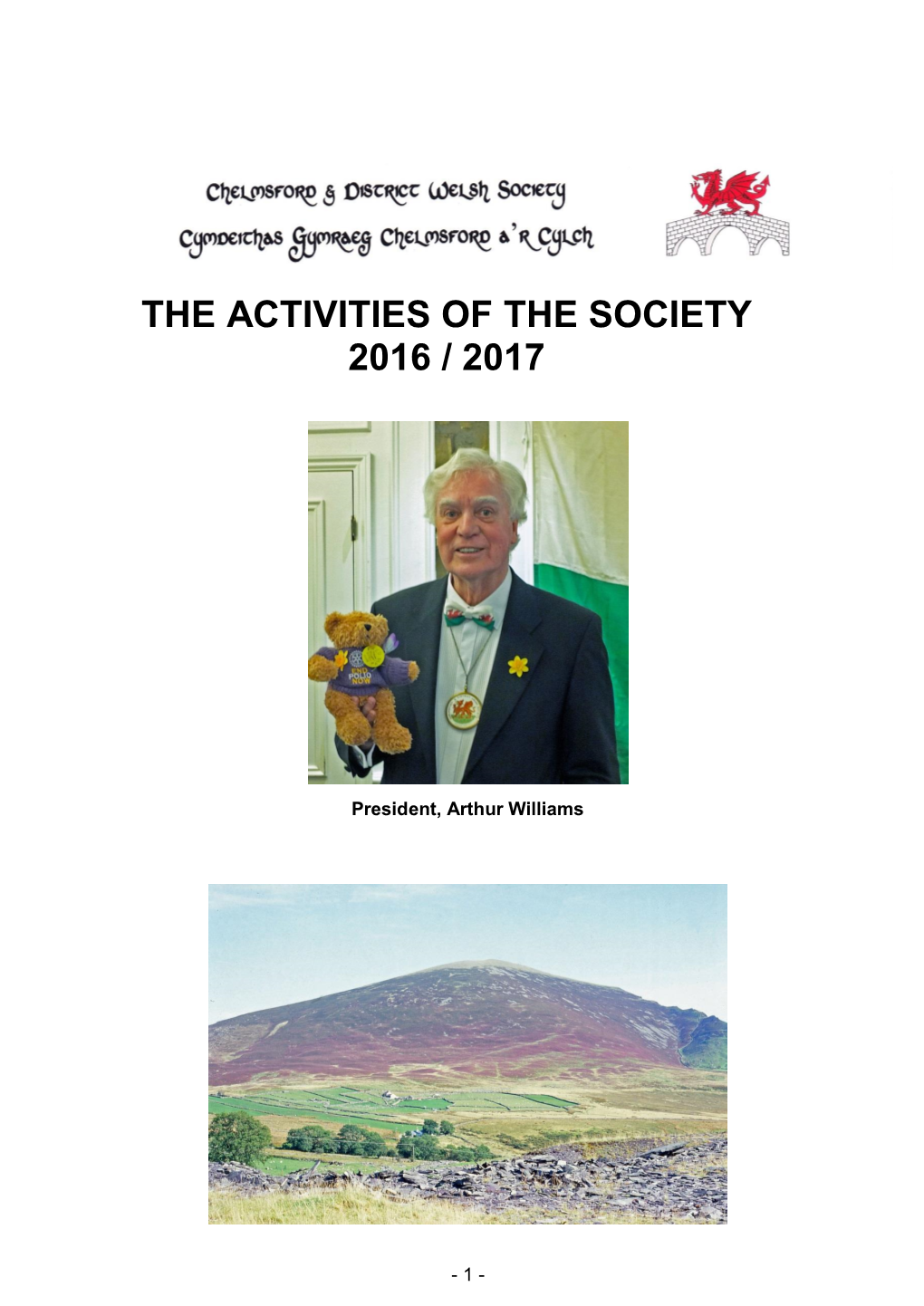 The Activities of the Society 2016 / 2017