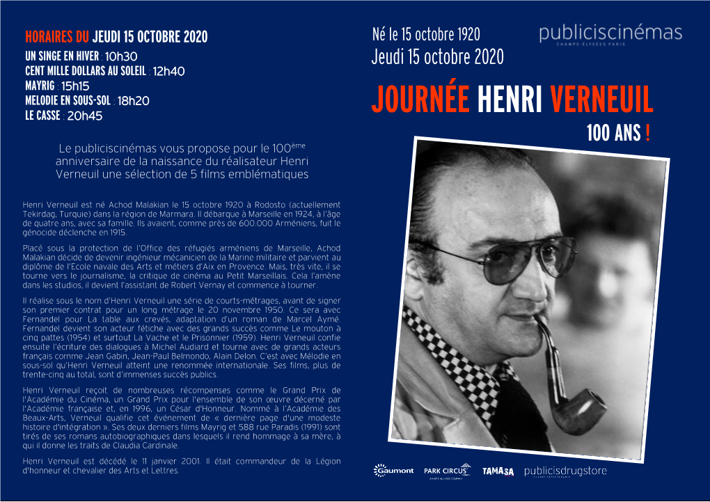 Programme 4 Pages Journee Henri Verneuil