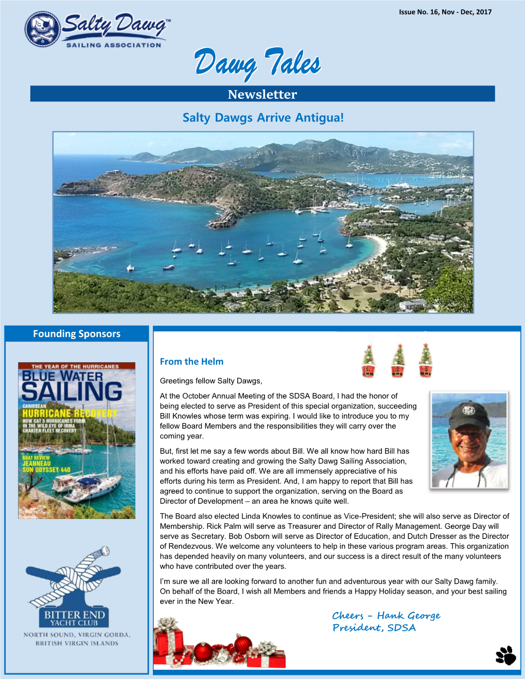 Newsletter Salty Dawgs Arrive Antigua!