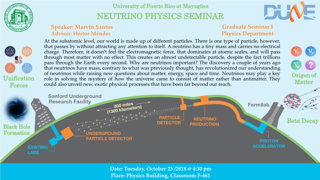 Neutrino Physics Seminar