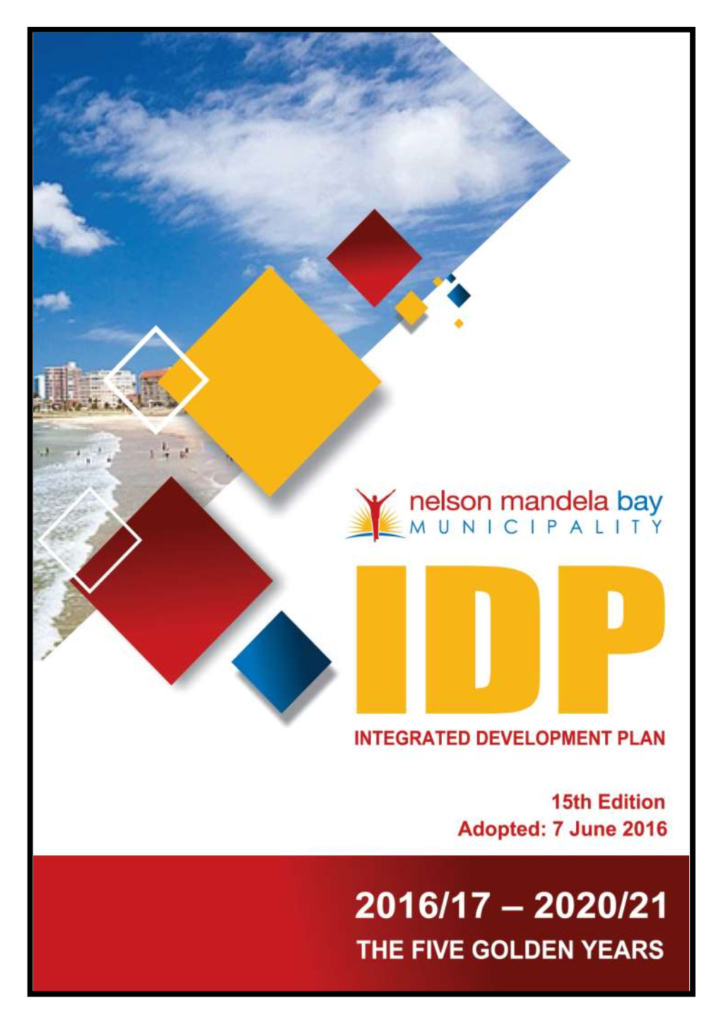 IDP (2016/17) in Place City Manager, CFO and COO 31-Dec-15
