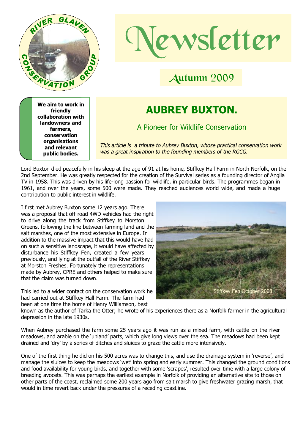 Autumn 09 Newsletter